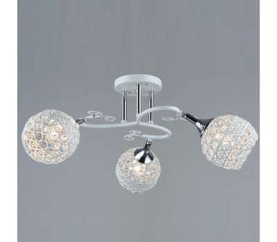 Люстра классик 5472 WT+CH 3 плафона, Ø600 x H250 40W E27*3 Люстра классик 5472 WT+CH 3 плафона, Ø600 x H250 40W E27*3