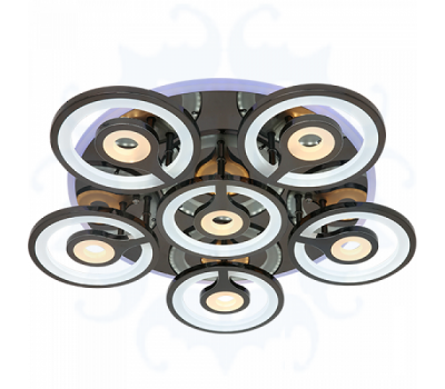Led-светильник 7484 5+1 168W BLACK CHROME LED +RGB 3000K-6500K ПДУ D650 Led-светильник 7484 5+1 168W BLACK CHROME LED +RGB 3000K-6500K ПДУ D650